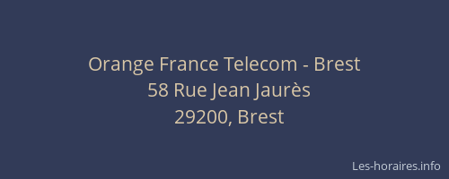 Orange France Telecom - Brest