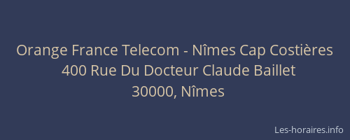 Orange France Telecom - Nîmes Cap Costières