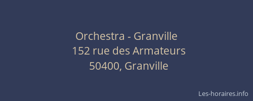 Orchestra - Granville
