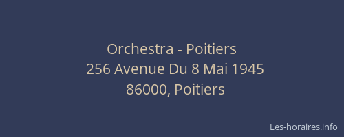 Orchestra - Poitiers