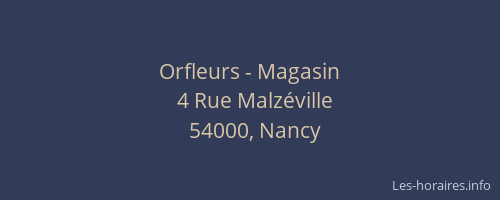 Orfleurs - Magasin