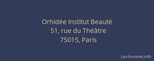 Orhidée Institut Beauté