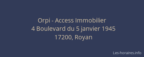 Orpi - Access Immobilier