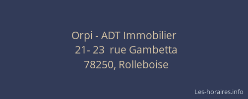 Orpi - ADT Immobilier