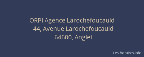 ORPI Agence Larochefoucauld