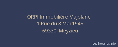 ORPI Immobilière Majolane