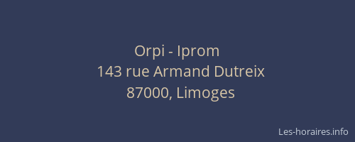 Orpi - Iprom