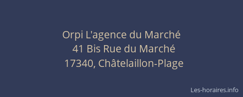 Orpi L'agence du Marché