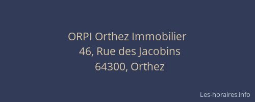 ORPI Orthez Immobilier