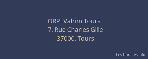 ORPI Valrim Tours