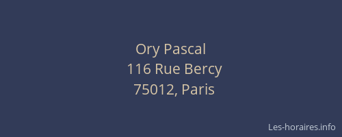 Ory Pascal