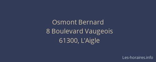 Osmont Bernard