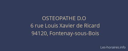 OSTEOPATHE D.O