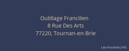 Outillage Francilien