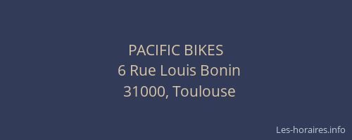 PACIFIC BIKES