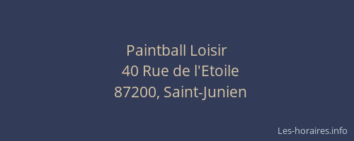 Paintball Loisir