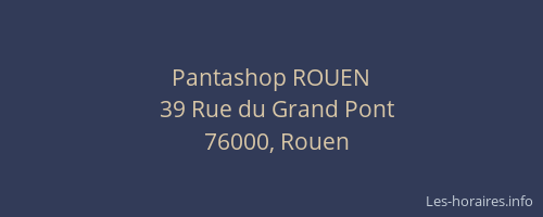 Pantashop ROUEN