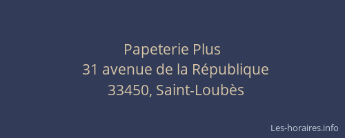 Papeterie Plus