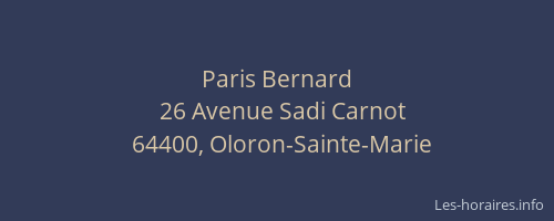 Paris Bernard