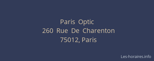 Paris  Optic