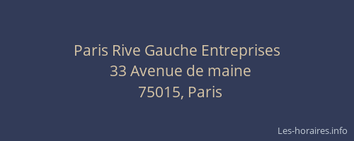 Paris Rive Gauche Entreprises