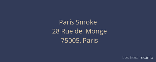 Paris Smoke