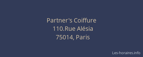 Partner's Coiffure