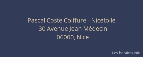 Pascal Coste Coiffure - Nicetoile