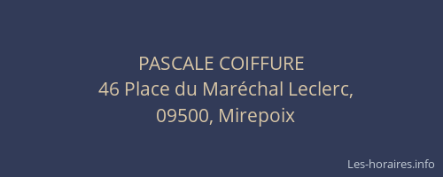 PASCALE COIFFURE