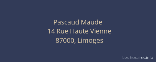 Pascaud Maude