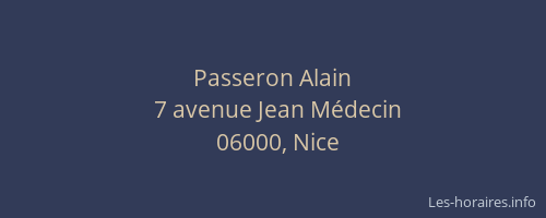 Passeron Alain