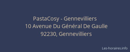 PastaCosy - Gennevilliers