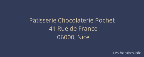 Patisserie Chocolaterie Pochet