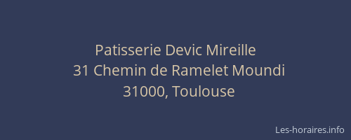 Patisserie Devic Mireille