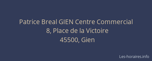 Patrice Breal GIEN Centre Commercial