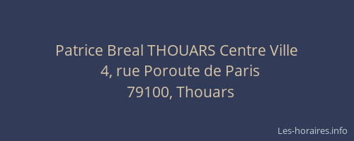 Patrice Breal THOUARS Centre Ville