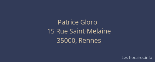 Patrice Gloro