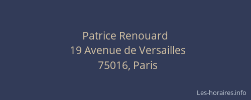 Patrice Renouard