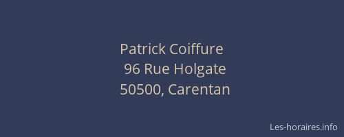 Patrick Coiffure