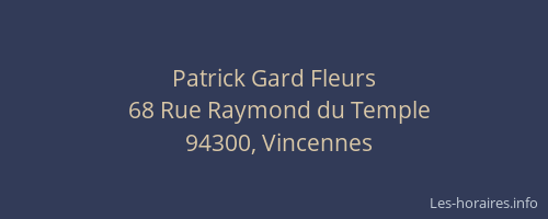 Patrick Gard Fleurs