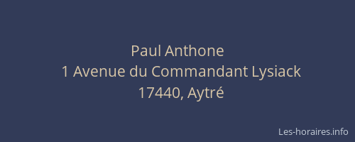 Paul Anthone
