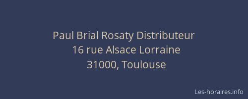 Paul Brial Rosaty Distributeur