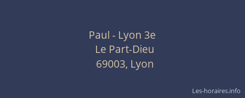 Paul - Lyon 3e