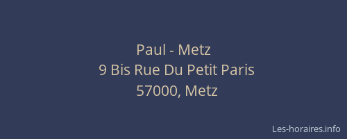 Paul - Metz