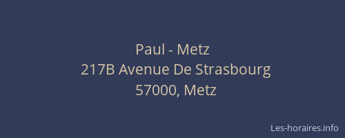 Paul - Metz