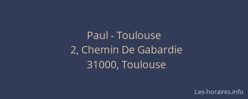 Paul - Toulouse