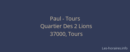 Paul - Tours