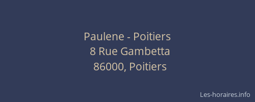 Paulene - Poitiers