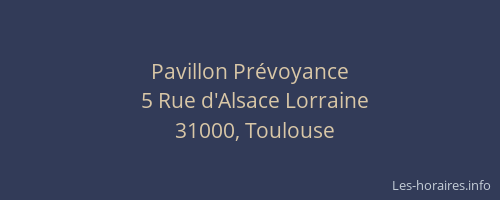 Pavillon Prévoyance