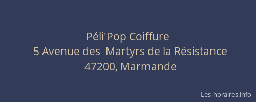 Péli'Pop Coiffure